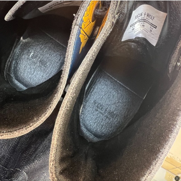 ROGUE & WOLF Royal Rose Romance Vegan Leather Lace Up Boots - 39/ U.S. 7.5 - Picture 12 of 12